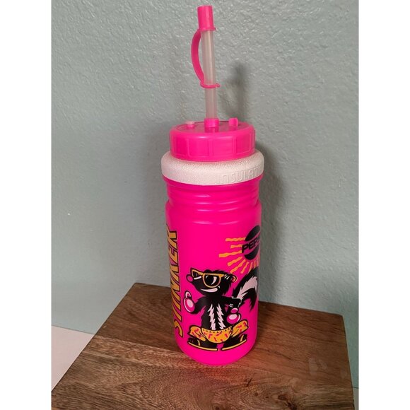 Vintage Pepsi Plastic Stinker Hot Pink Animal Tumbler with Lid and Straw‎ - Picture 4 of 12
